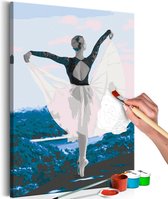 Doe-het-zelf op canvas schilderen - Ballerina Outdoor.