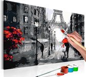 Doe-het-zelf op canvas schilderen - From Paris With Love.