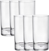 12x Stuks transparante drinkglazen 375 ml van glas - Waterglazen - Glazen