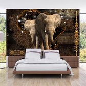 Zelfklevend fotobehang - Brown Elephants.