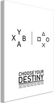Schilderij - Choose Your Destiny (1 Part) Vertical.