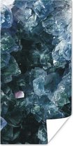 Affiche Pierres précieuses et minéraux - Cristal - Natuursteen - 60x120 cm