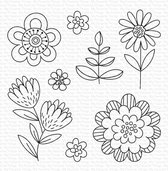 Fun Flowers Clear Stamps (CS-487)