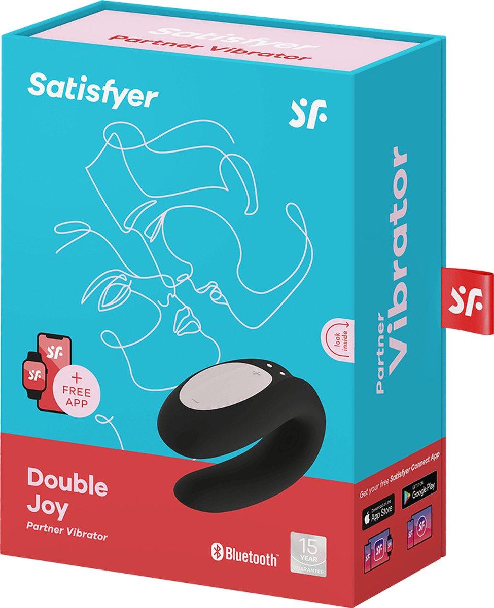Satisfyer Double Joy Couples Vibrator- Purple