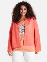SAMOON Dames Blazer van imitatiesuède