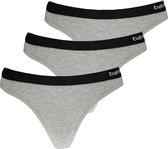 Apollo Dames String Grijs Bamboe 3-pack - Maat L