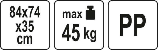 FLO Tuingereedschapsrek - 84 x 74 x 35 cm - Kunststof - Groen - Max. 45 kg van Merkloos	 — afbeelding 2