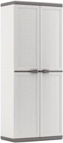 KETER Hoge kast JOLLY - Wit en grijs - 68 x 39 x 166 cm