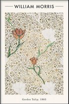 Walljar - William Morris - Garden Tulip - Muurdecoratie - Canvas schilderij