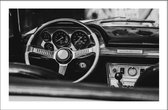 Walljar - Vintage Car II - Muurdecoratie - Canvas schilderij