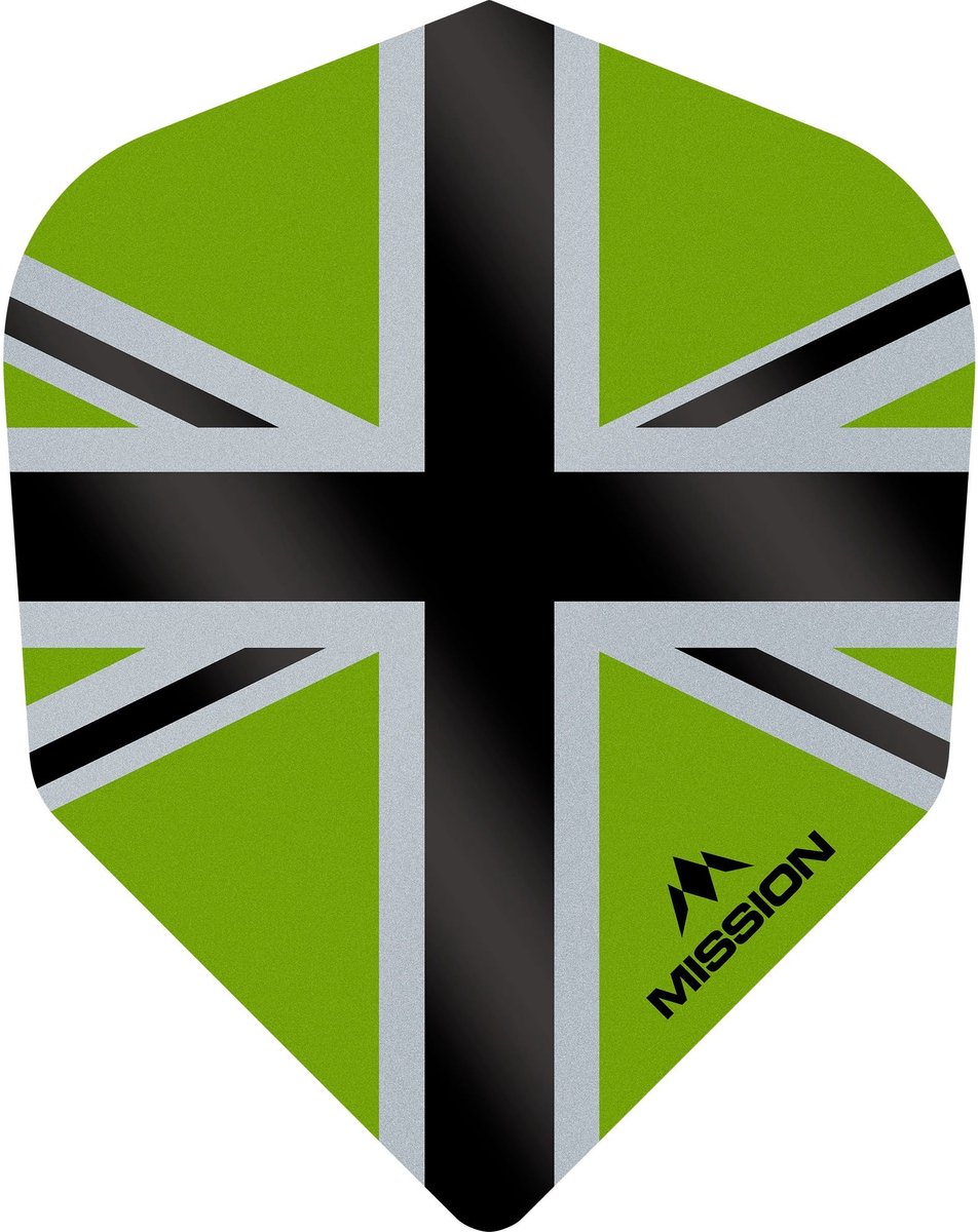 Mission Alliance-X 100 Green & Black NO6 - Dart Flights