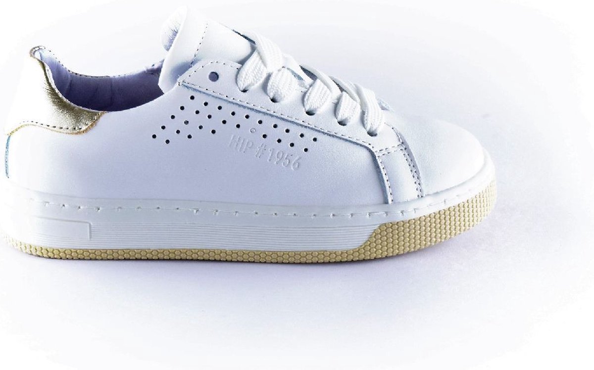 Hip sneaker H1574-30CO-HC wit Gouden hiel