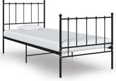 Bedframe metaal zwart 100x200 cm