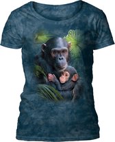 Ladies T-shirt Chimp Love S