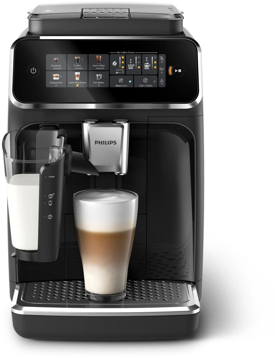 Philips 3300 Series LatteGo EP3341/50 - Espressomachine - 5 Soorten Koffie + Heet Water - Zwart / Chroom - + AquaClean Filter — afbeelding 4