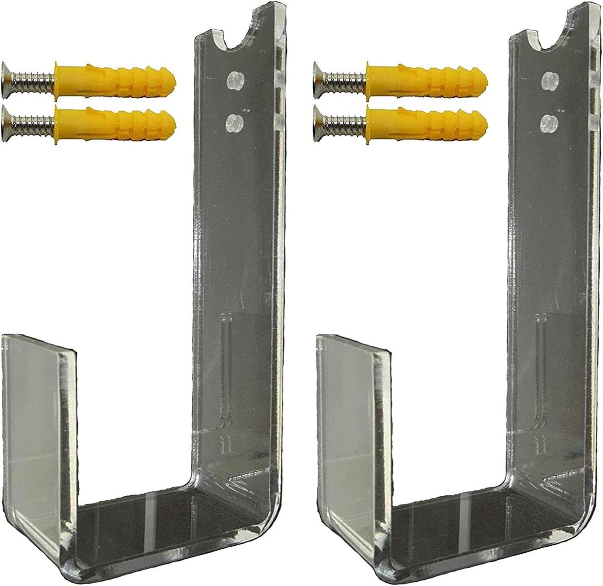 Transparante Acryl Skateboard Wandrekken - Board Hangers - Horizontaal Opslaan - Stevig He