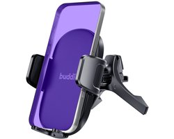 Buddi Way 2 Telefoonhouder Auto Ventilatierooster met Klem - Universeel - Autohouder Verstelbaar en 360° Draaibaar - Geschikt voor o.a iPhone, Samsung en andere smartphones