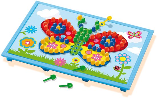 Plateau mosaïque avec cartes