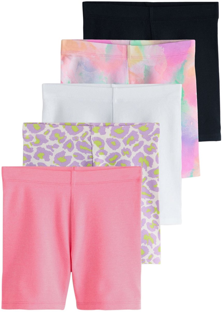 Next - Meisjes - Set van 5 fietsshorts - Paars