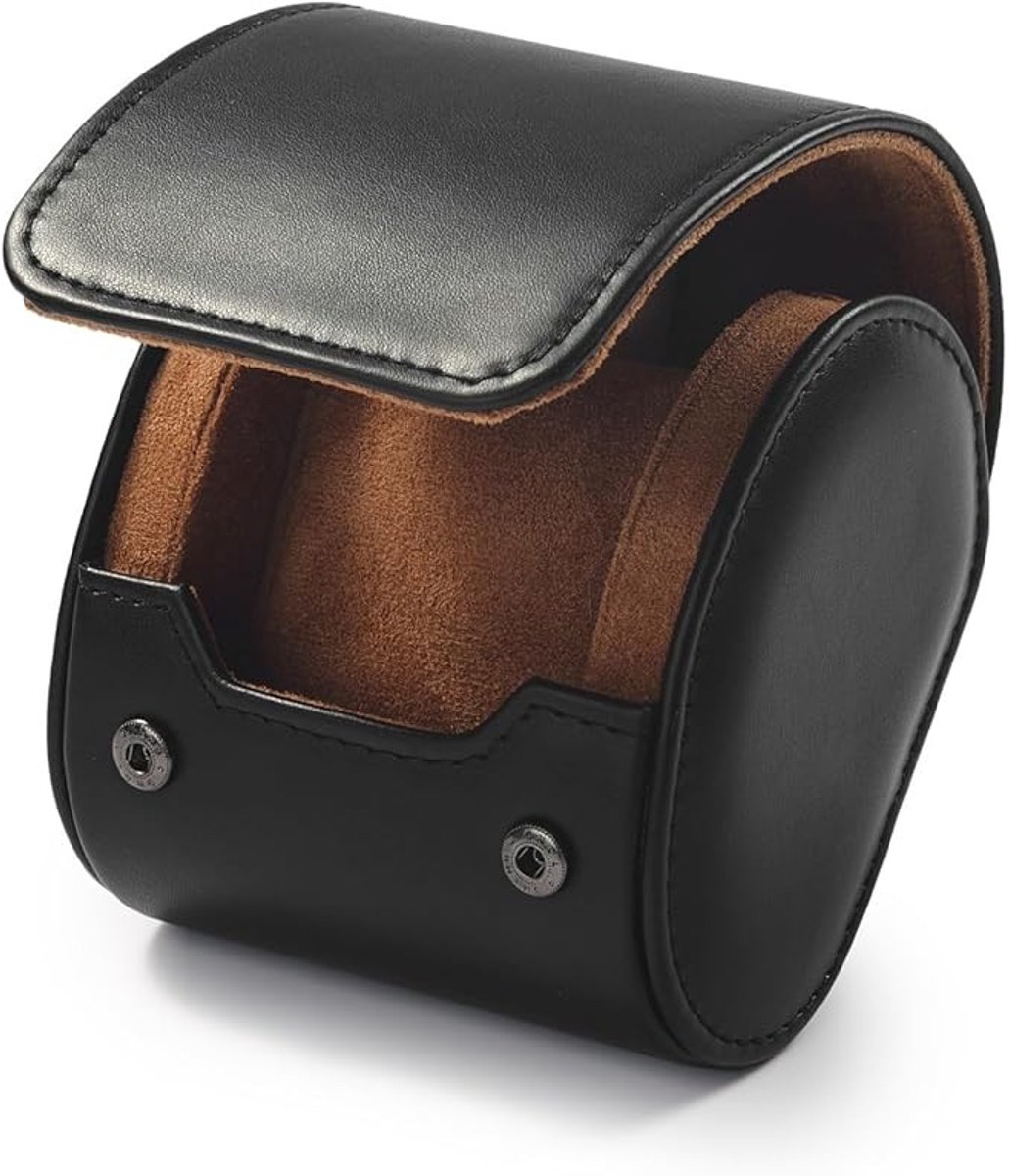 Stijlvolle horlogerol met fluwelen binnenkant voor veilige opslag