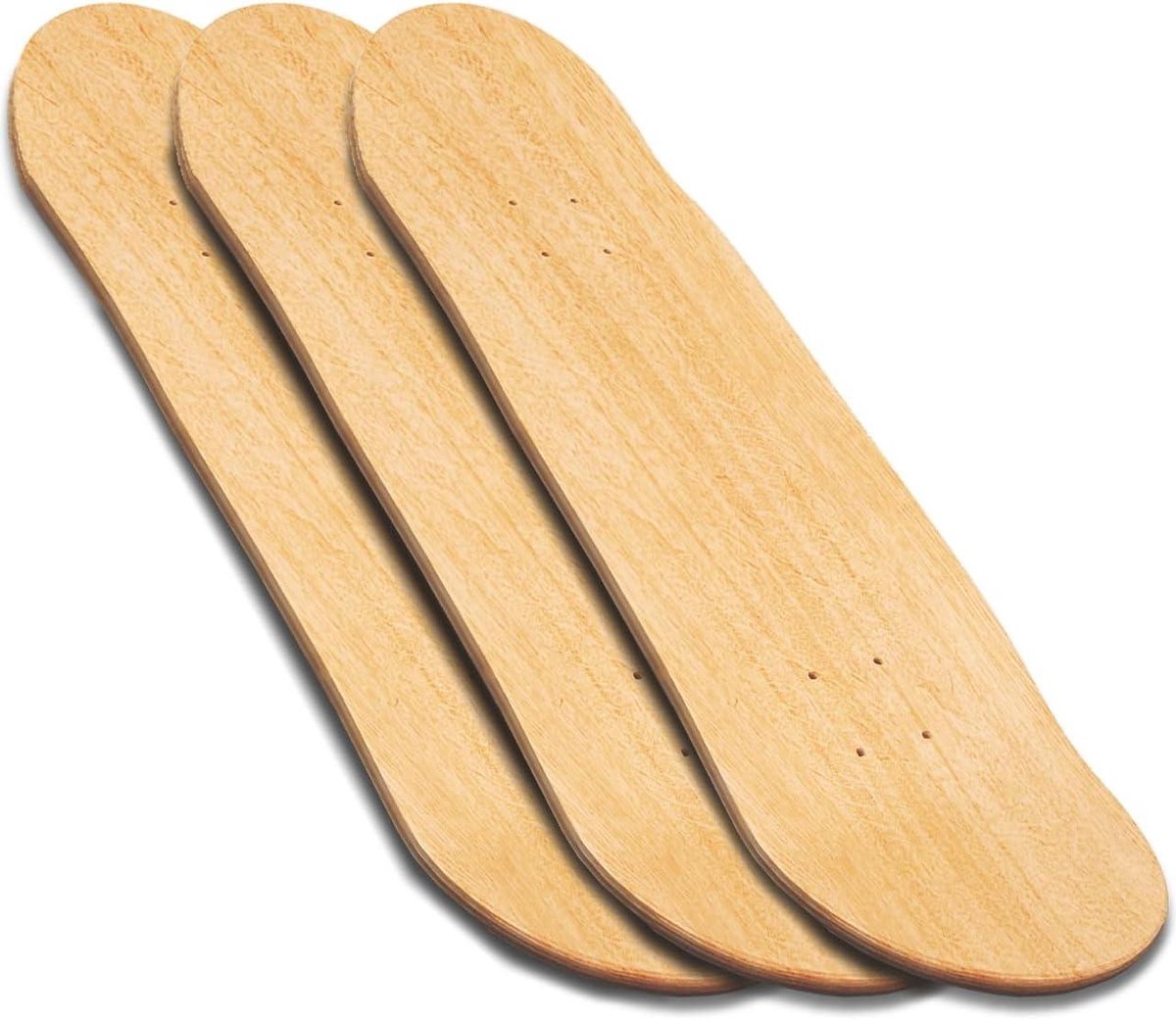 Blanco Skateboard Dekken Lege Decks DIY Kunst 7-laags Esdoorn Constructie 8 x 31 inch Natuurlijk