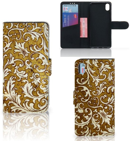 Coque Téléphone Xiaomi Redmi 7A Coque avec pour Baroque Or