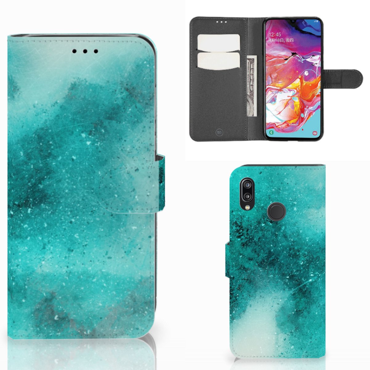Hoesje Samsung Galaxy A70 Painting Blue