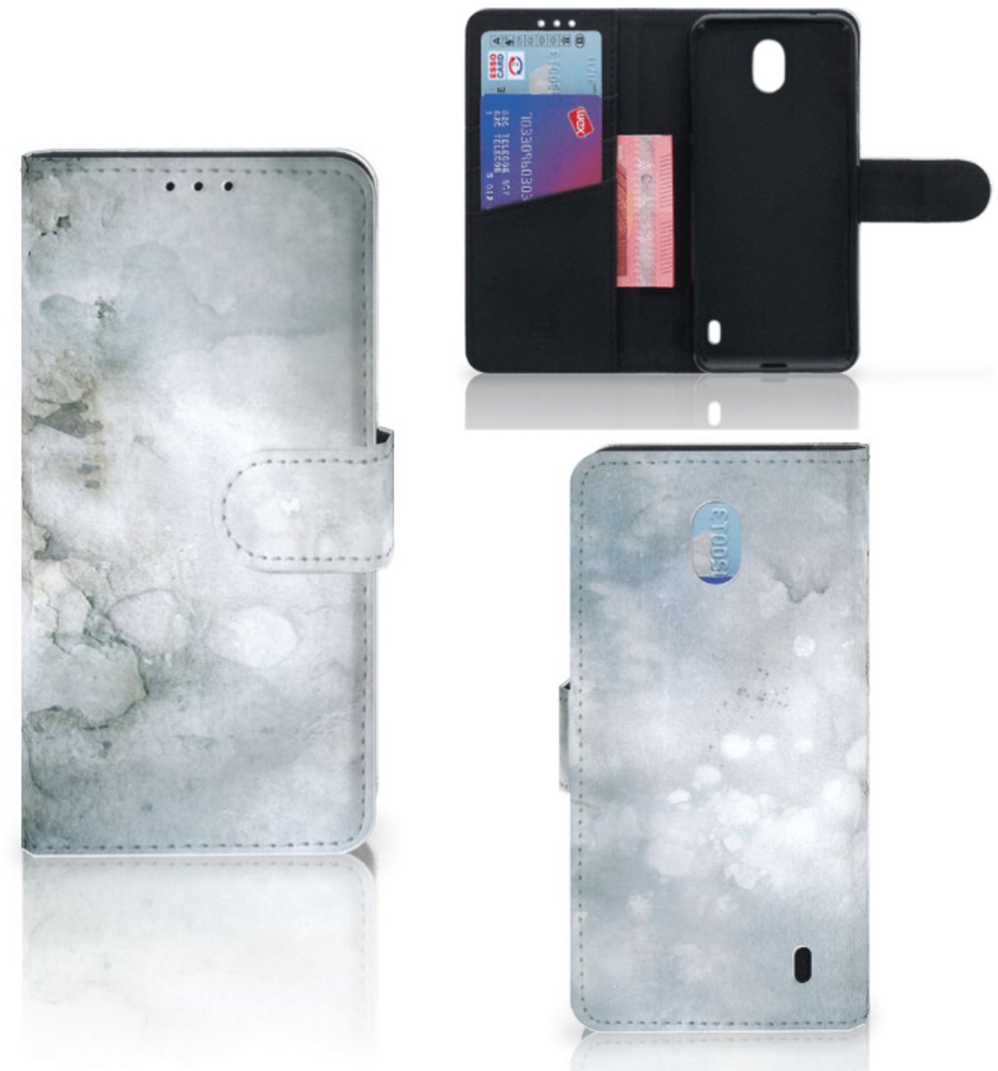 Hoesje Nokia 1 Plus Painting Grey