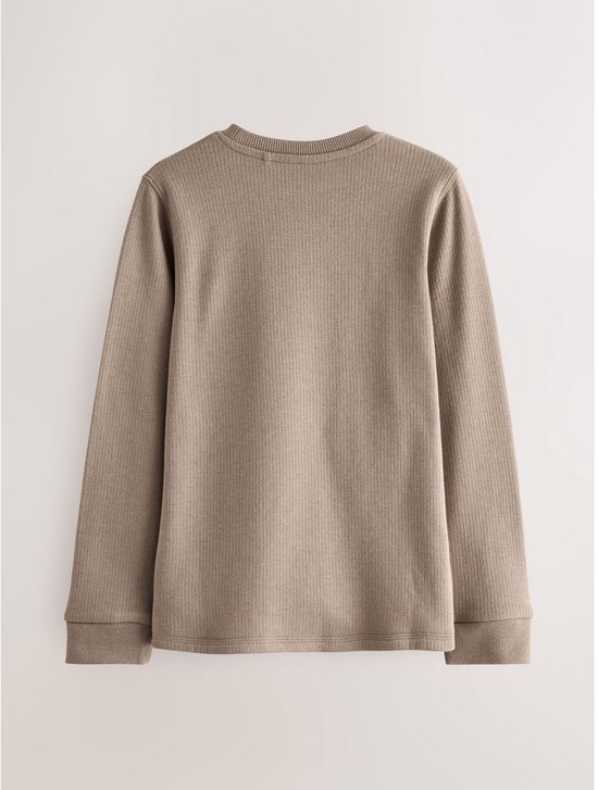 Next - Jongens - 2 -pack thermische tops met lange mouwen - Naturel — afbeelding 4