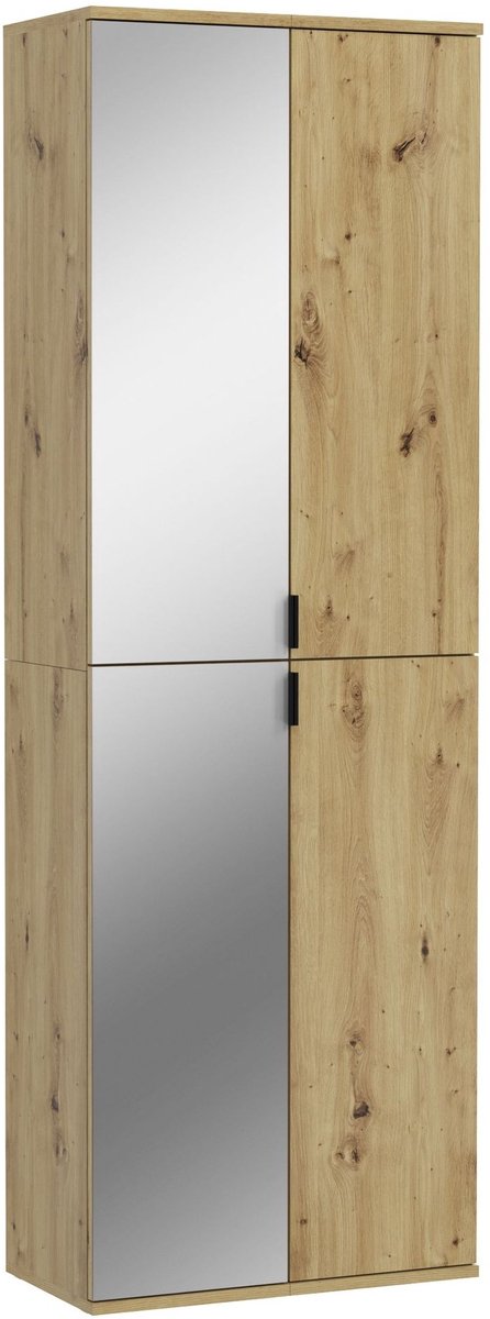 Kledingkast Projekt X Emob - Artisan Oak - 60x193x34 Cm - Spiegeldeuren