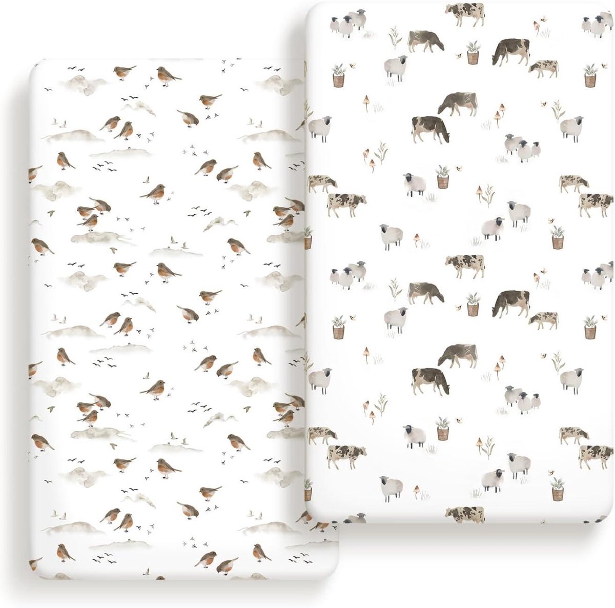 Wieg Lakens Set - Baby Hoeslaken - Baby Comfort - Ultra Zachte Jersey - 132 x 71 x 20 cm