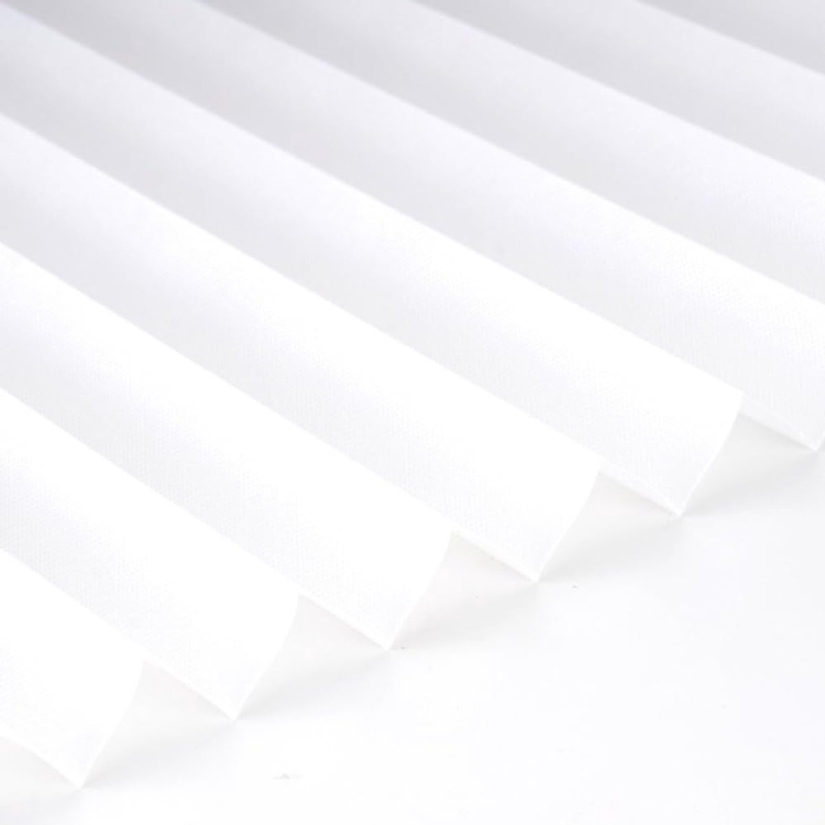 Allecto - Pleated Blinds 90 x 180 cm - Zelfklevende Fleece Semi-Blackout Jaloezieën - Zonnebescherming in Wit