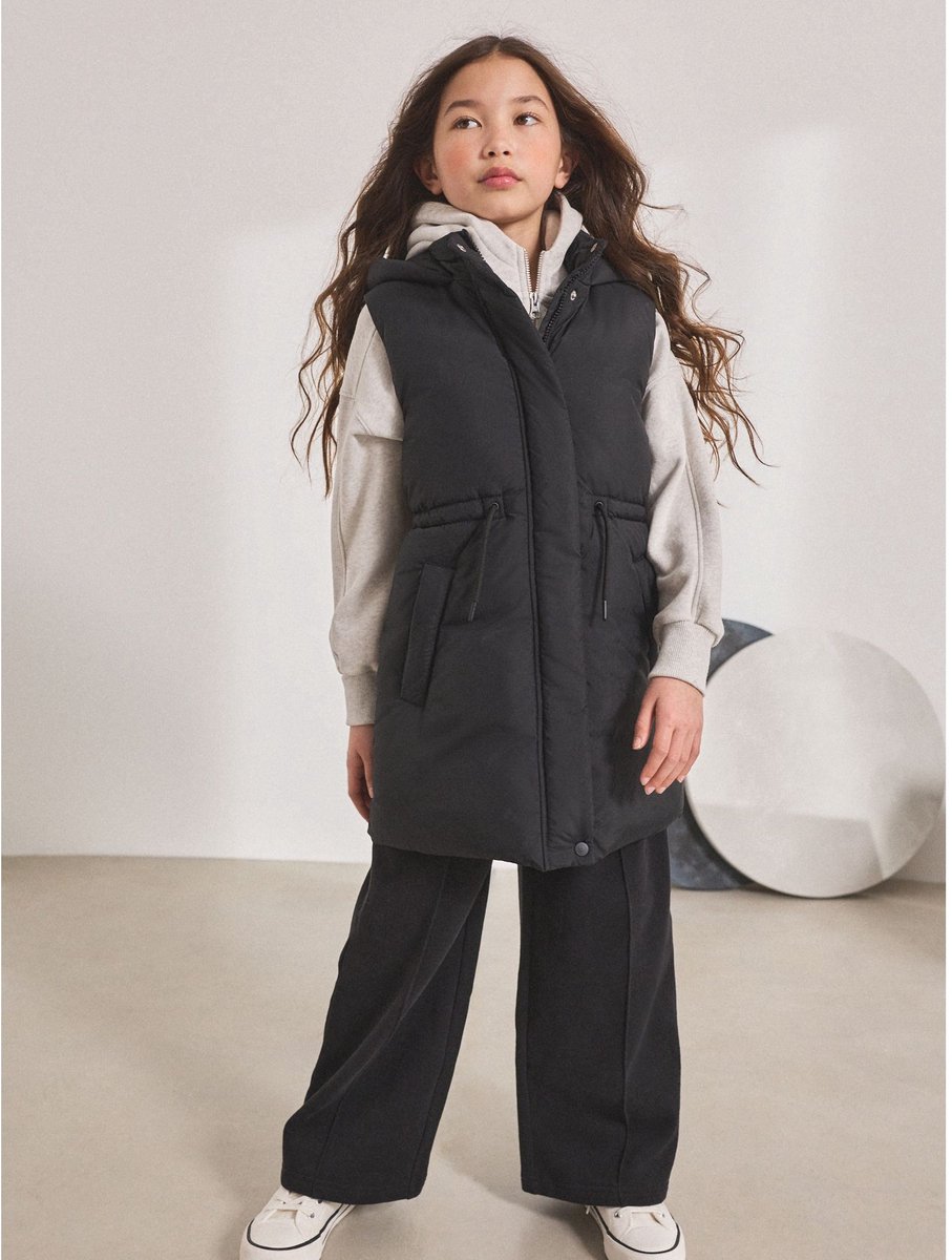 Gewatteerd gilet Zwart
