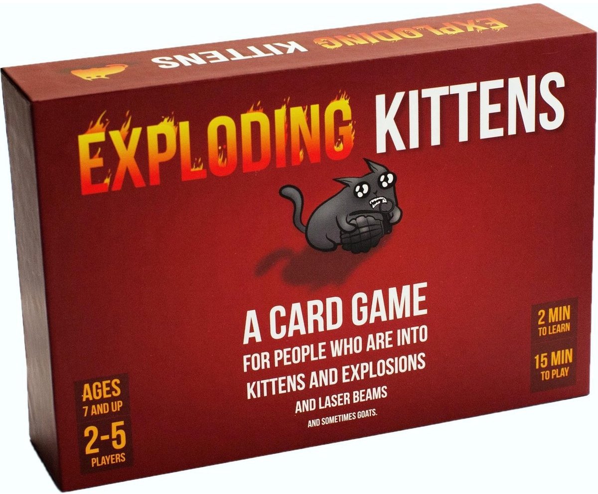 Exploding Kittens Original Edition - Engelstalig Kaartspel — afbeelding 4