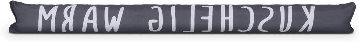 Tochtstopper Deur - Windstopper Raam - Energie Besparen - Met Inspirerende Spreuk - 95 cm Lengte - Antraciet