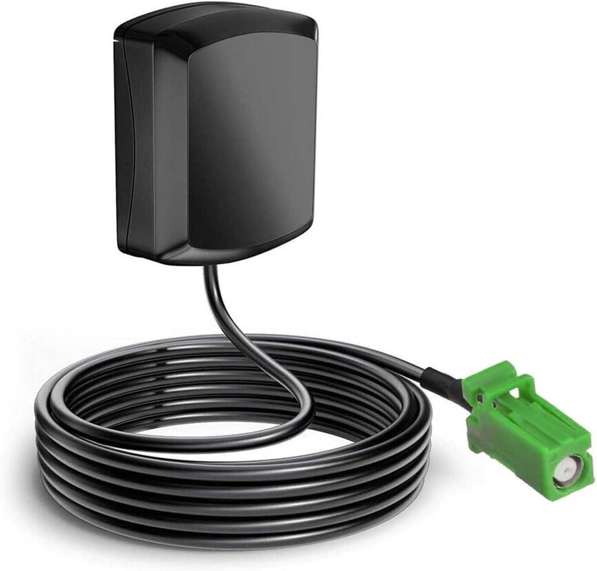 GPS Antenne - Navigatie Kabel - Auto Navigatie - Waterdicht Magnetisch - 12x10x2 cm - Groen