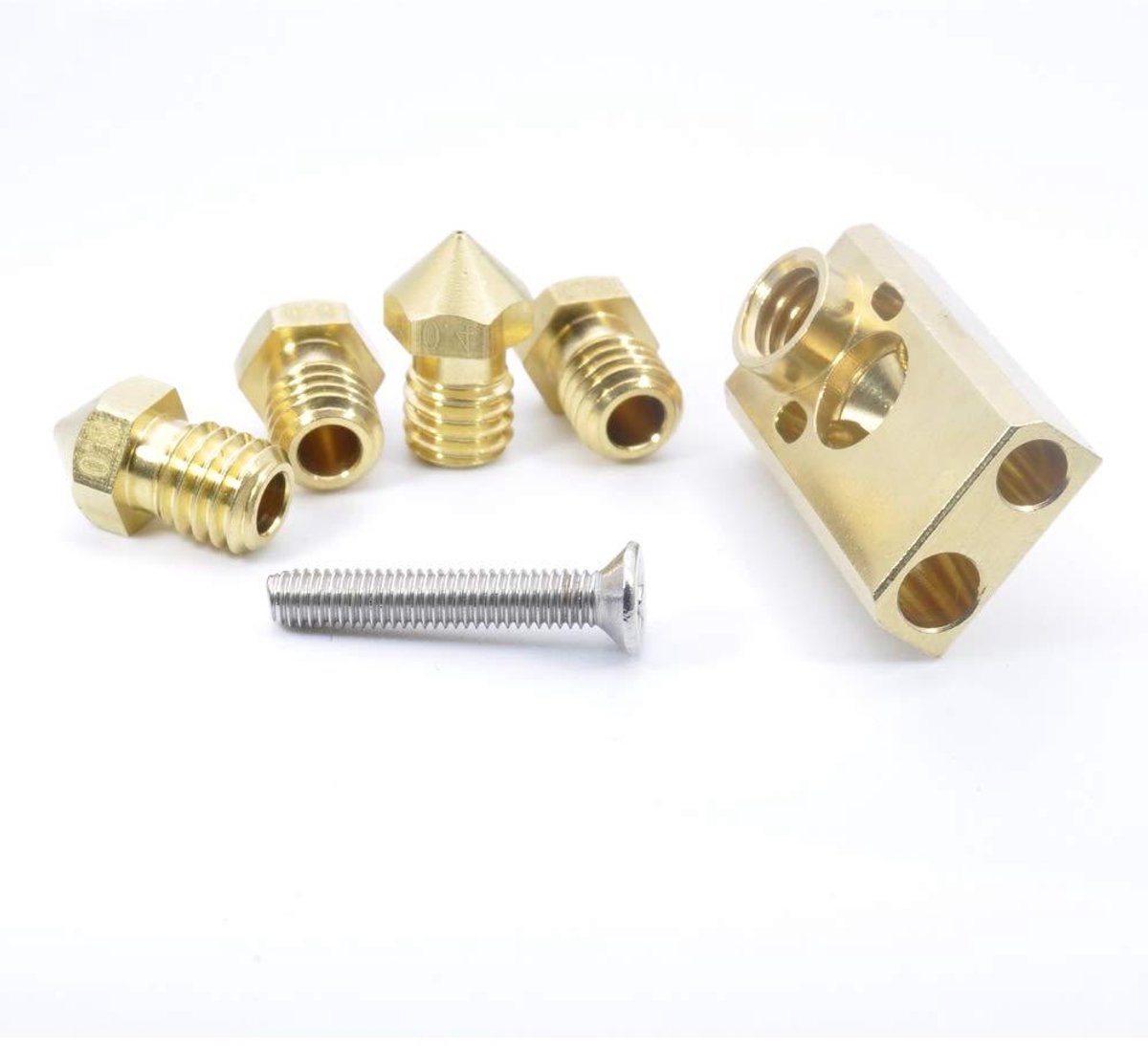 Verwarmingsblok Nozzle Kit - Hotend Onderdelen - 3D Printen Verbeteren - Verwisselbare Mondstukken - 3.0mm Filament
