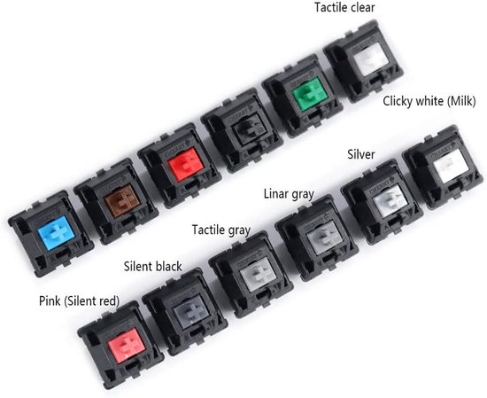 Mechanische Toetsenbord Schakelaars - Keyboard Switches - Toetsenbord Reparatie - Originele Cherry MX - 47 stuks - Rood van Merkloos — afbeelding 2
