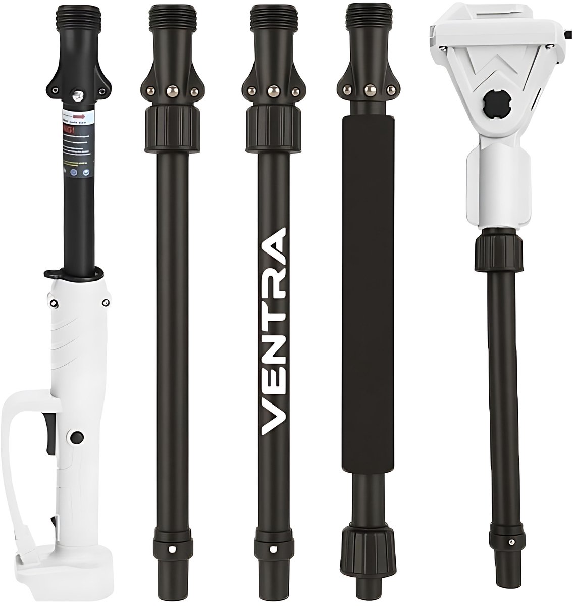 VENTRA Telescopische Steel 2.5M – Verlengsteel voor Snoeischaar – 150-250 cm – 180° Verstelbare Kop - Aluminium