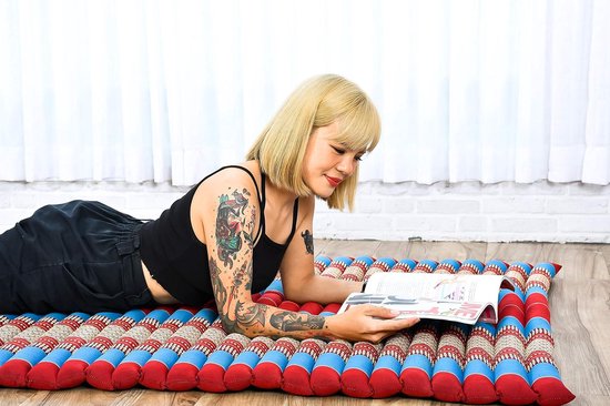 Opvouwbaar Matras - Japanse Futon Gastenmat - Ontspanning en Yoga - Gevuld met Natuurlijke Kapok - 190 x 100 cm — afbeelding 5
