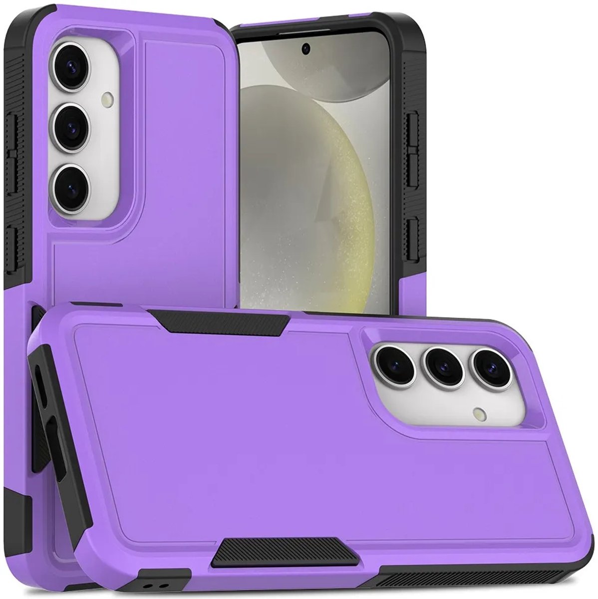 Hoesje geschikt voor Samsung Galaxy S25/S24 - Phonesta ImpactShield Back Cover - Paars