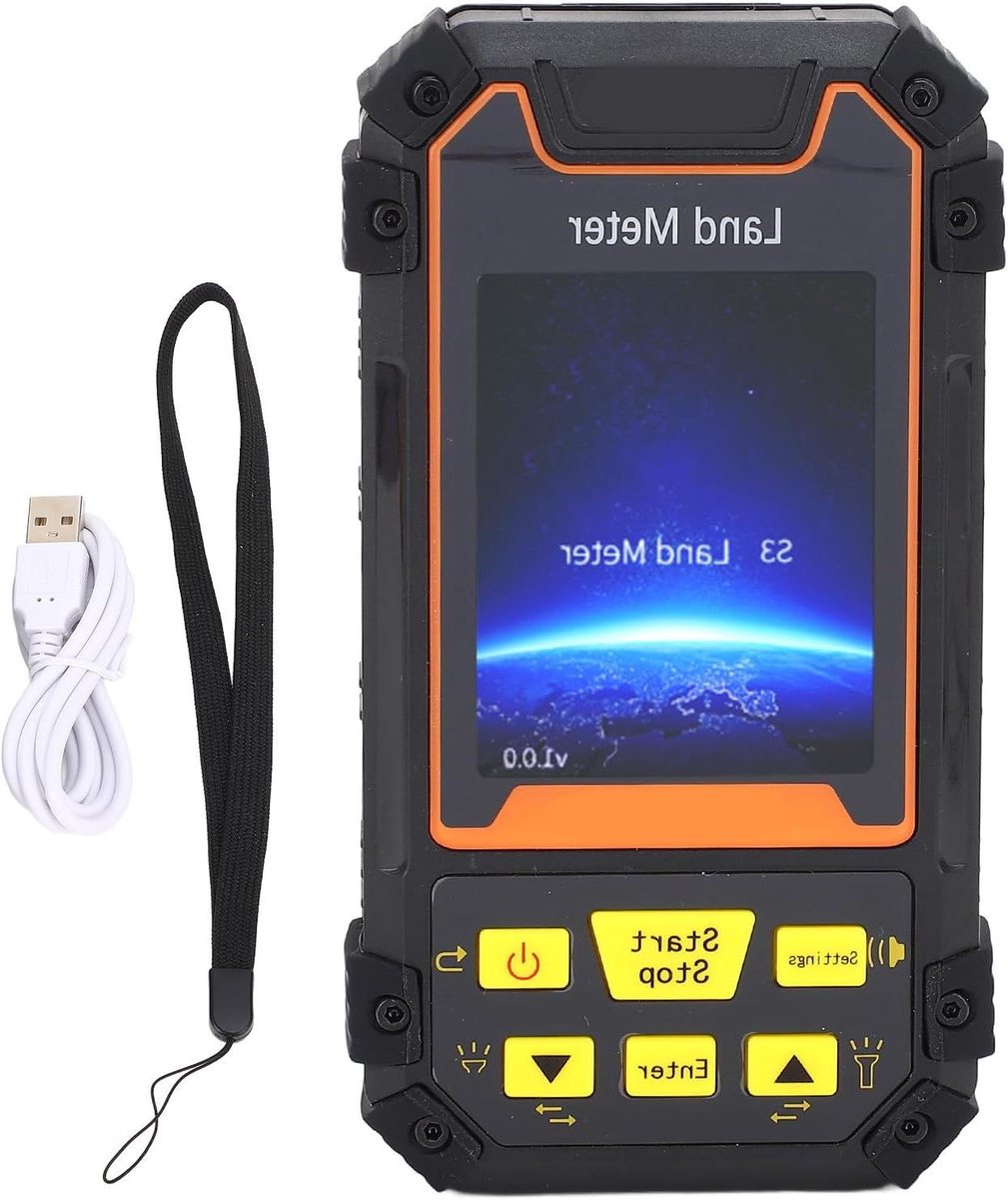 Landmeter Oppervlaktemeter - Handgeleid Meetapparaat - Landbouw Landmeten - Kleurendisplay Realtime Beeld - 14 x 8 x 6 cm