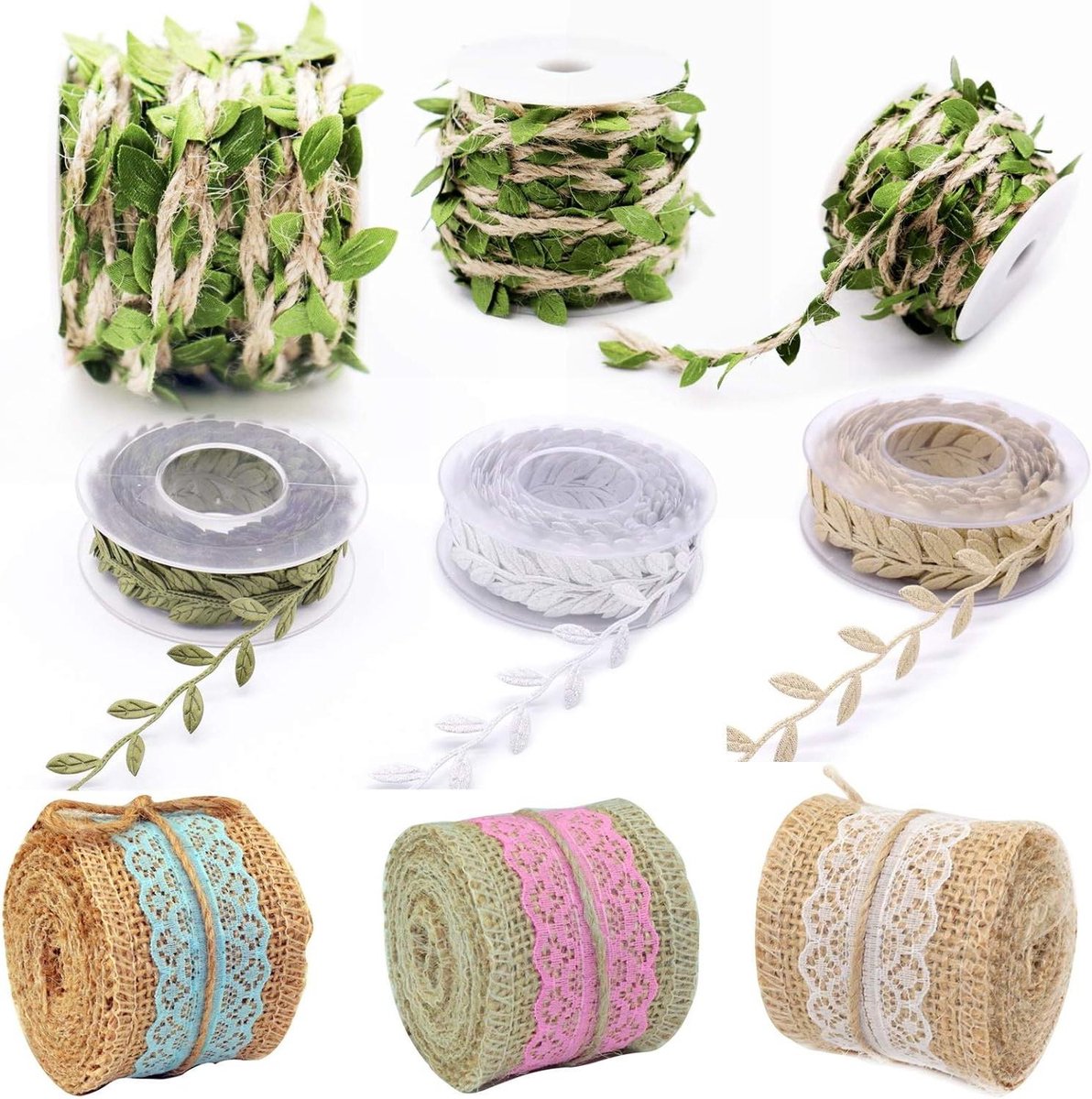 Jute Touw - Hennep Touw - Decoratie Projecten - Biologisch Afbreekbaar - 200 Gram - Wit