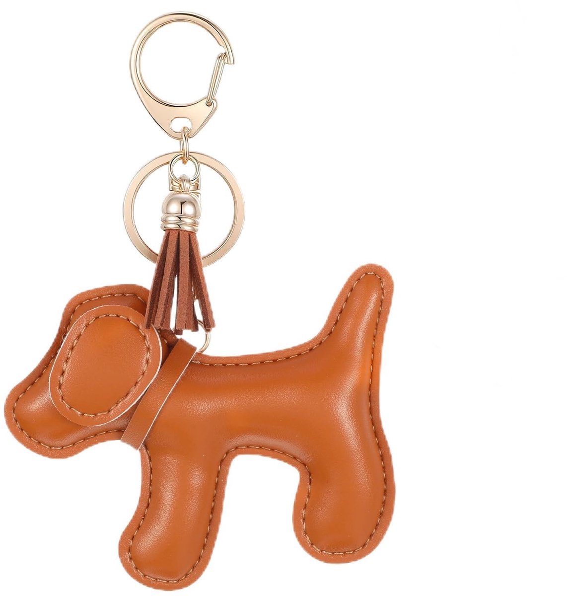 aladdien - Leren honden sleutelhanger - Hondenliefhebber - Zwart - Accessoires voor tas - Hondenliefhebber - Handtassen accessoire - Geschikt voor h...
