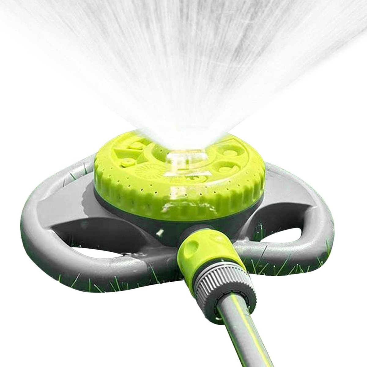 Roterende Tuinsproeier - Irrigatiesproeier Gazon - Water Besparen - 360 Graden Bereik - 21 x 20 x 6 cm - Groen
