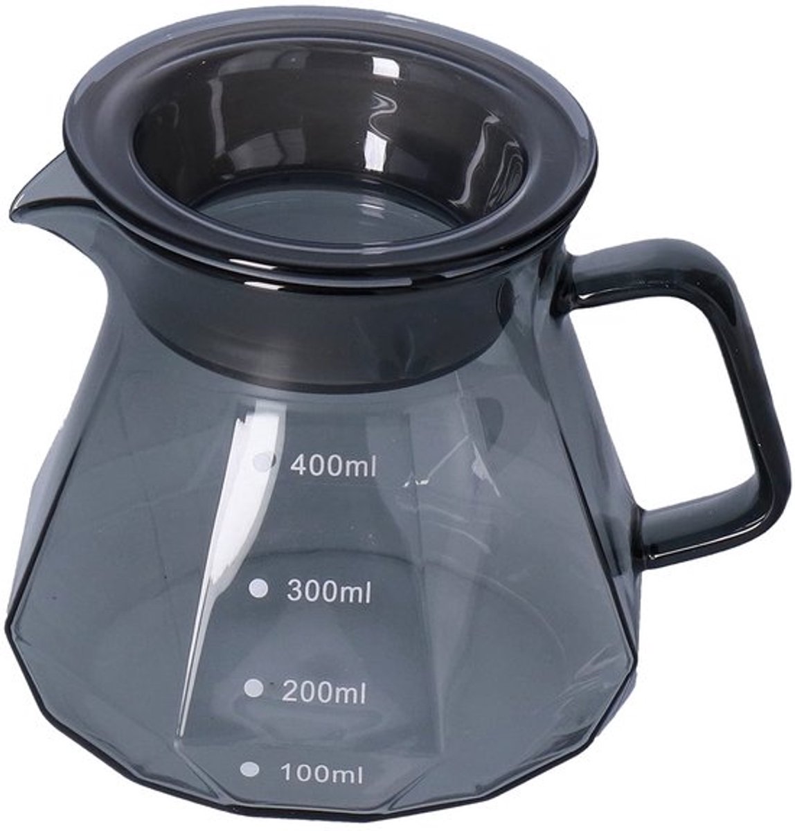 Koffieketel, glazen koffiekan, hittebestendige doorzichtige theepot, koffiepot