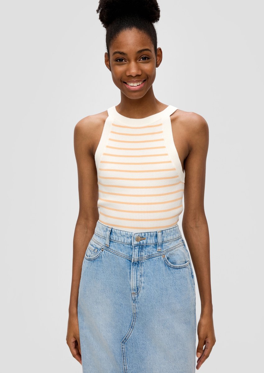 QS - female - Gebreide top van viscosemix