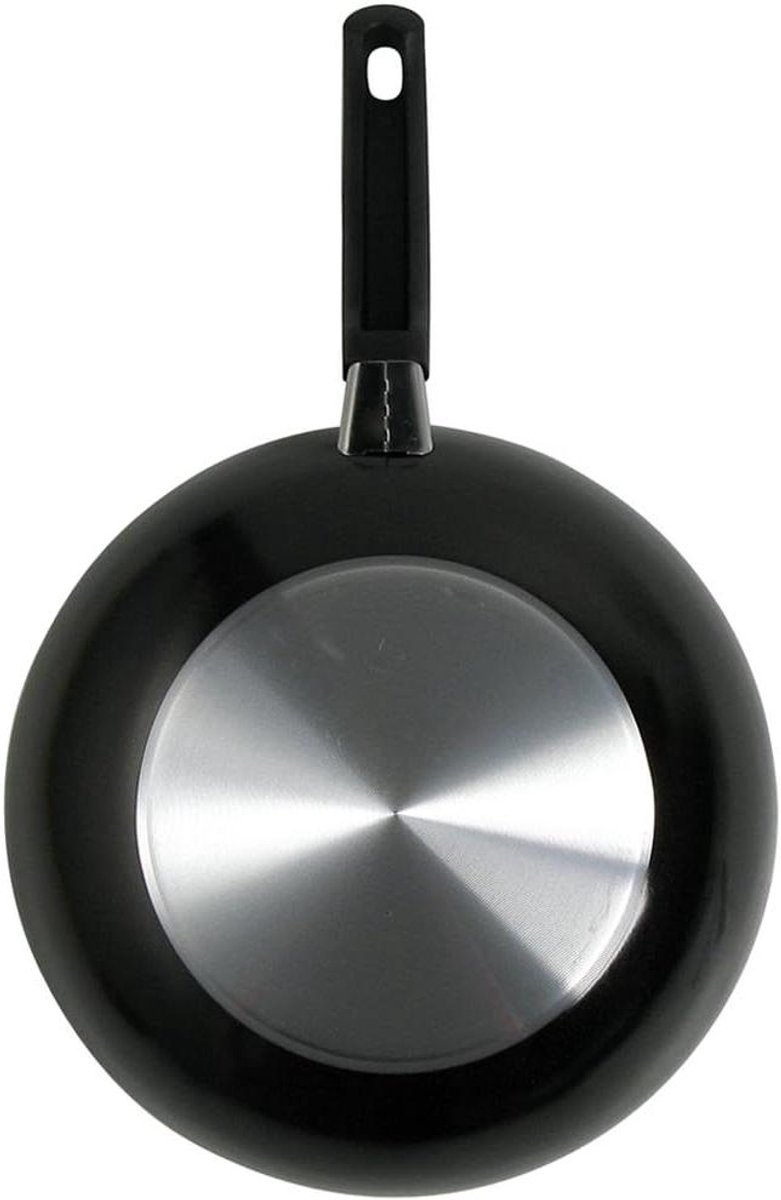 Wok pan - Roerbakpan met anti-aanbaklaag - Snel en gezond koken - Duurzame anti-aanbaklaag - 20 cm - Antraciet