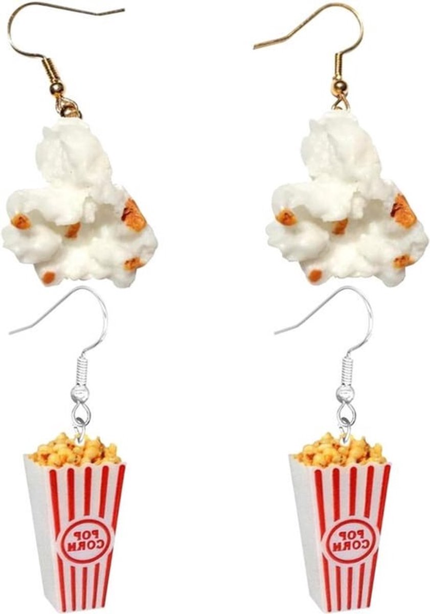 Popcornoorbellen - Creatieve stijl, grappig en schattig - Eén maat