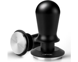 Koffie Tamper - Espresso Aanstamper - Perfecte Espresso - Veerbelast met Feedback - 53 mm - Zilver